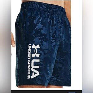 Under Armour Men's Navy Camo Athletic Shorts